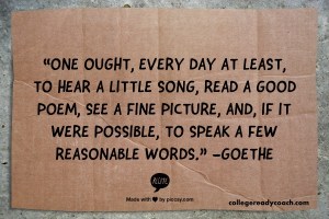 goethe read a little